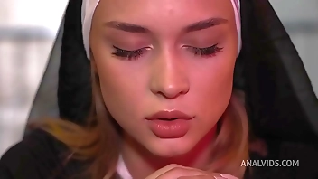 Awakening of a Succubus from the depths of the soul of nun Loren Strawberry! Anal curse NRX134