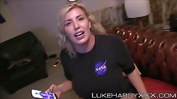 Big booty stepsis rammed and spunked on her cute face POV