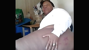 Big Mamma Aunt Dee showing All Dat Phat Juicy Plumped Ass &  Hairy Phat Pussy