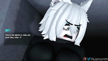 Anti gets RAILED HARD from behind and gets cum in her ass