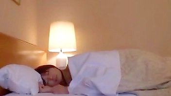 My Asian girlfriend's sweet touch in the morning leaves me with a massive hard-on.
